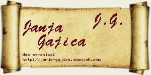 Janja Gajica vizit kartica